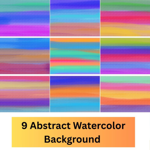 Watercolor Backgrounds Pack Vol 2 – Vibrant Gradient Textures cover image.