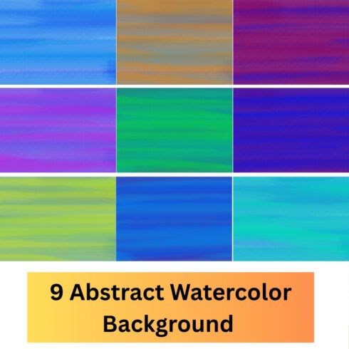 Watercolor Backgrounds Pack Vol 1 – Abstract Colorful Textures cover image.