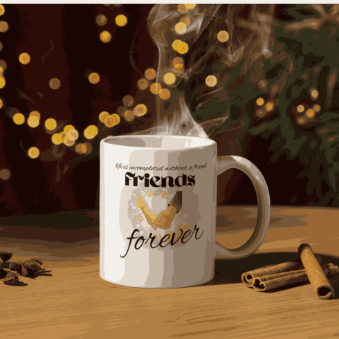 Coffee mug friends forever cover image.
