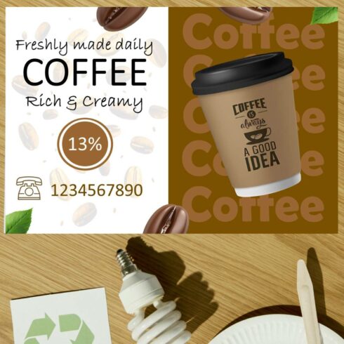 Coffee Ads Social Media Bundle – Fresh, Modern & Ready to Sell Your Brew cover image.