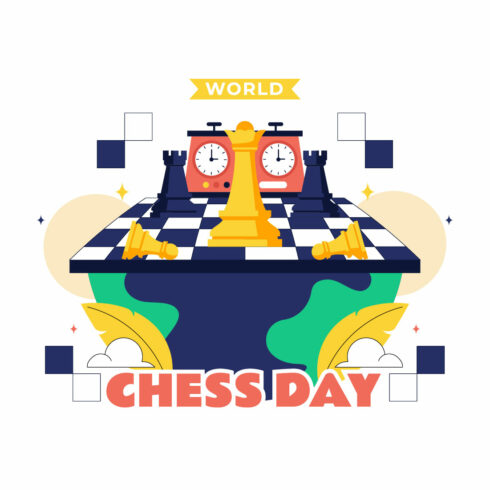 10 World Chess Day Illustration cover image.