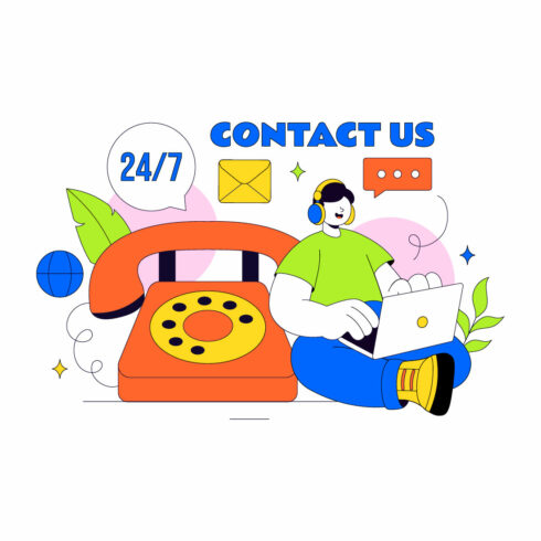 10 Contact Us Illustration cover image.