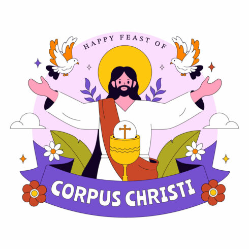 10 Corpus Christi Religious Illustration cover image.