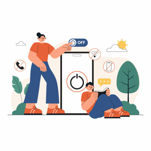 13 Digital Detox Illustration cover image.