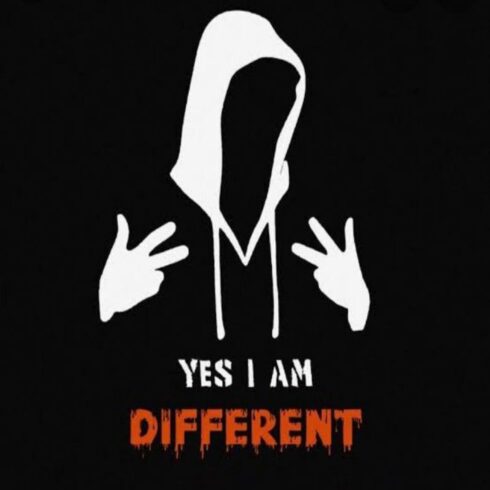 "DIFFERENT t shirt design cover image.