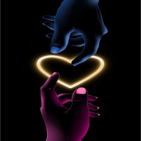 touching heart t shirt cover image.