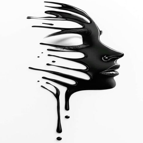 Black Dripping Mask" t shirt design cover image.