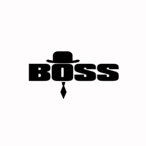 "BOSS""Ek minimalist aur witty T-shirt design cover image.