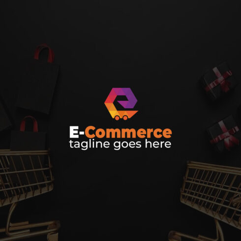 E-Commerce Logo (E letter logo) cover image.