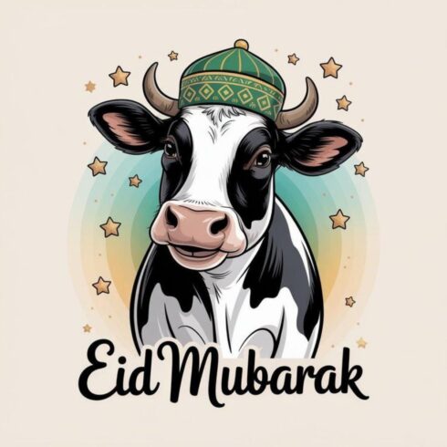 eid mubarak t shiet design cover image.