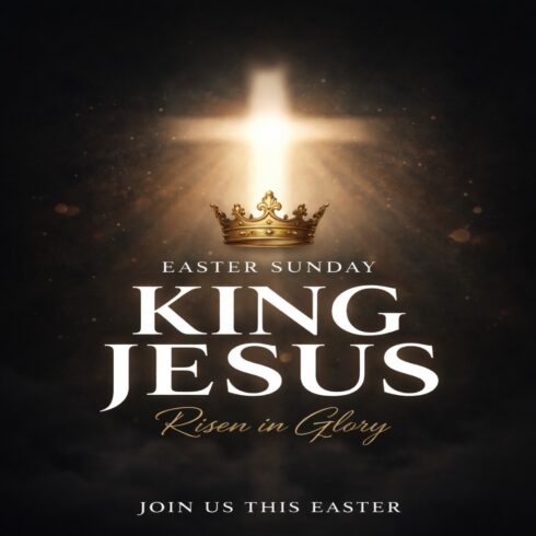 KING JESUS T shirt design cover image.