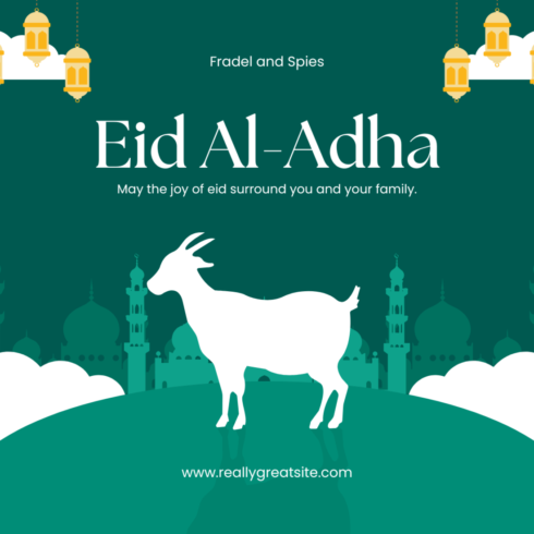 Eid Ul Adha T-shirt Design cover image.