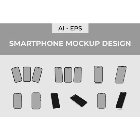 Smartphone Mockup with Blank Screen Design cover image.