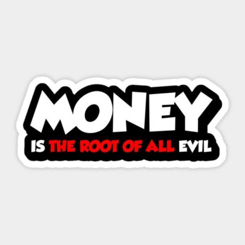 THE ROOT OF ALL EVIL” "Ek be-bak aur opinionated T-shirt design cover image.