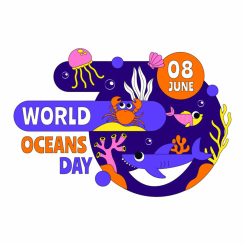 10 World Ocean Day Illustration cover image.