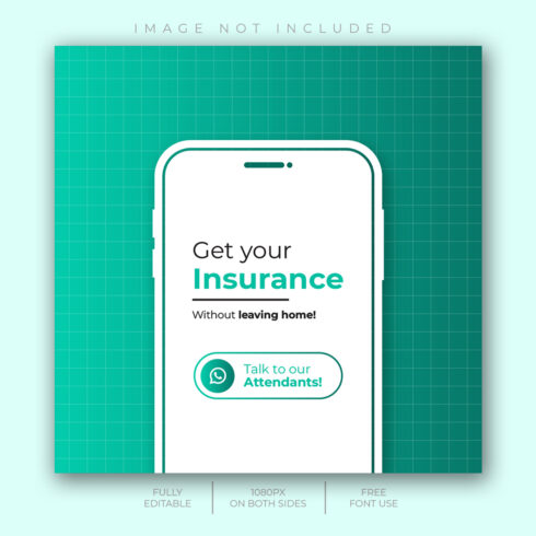 Insurance professional post design for instagram - Only 5$ cover image.