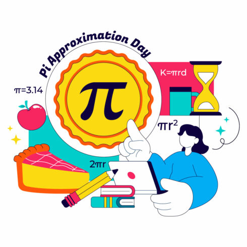 10 Pi Approximation Day Illustration cover image.