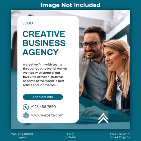Modern Digital Marketing & Creative Agency Social Media PSD Bundle cover image.