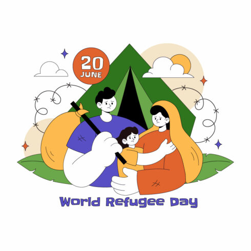 10 World Refugee Day Illustration cover image.