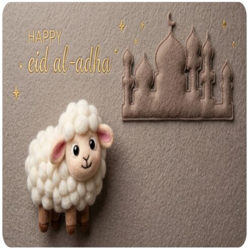 Eid ul Adha T-Shirt Design | Creative Islamic Print cover image.