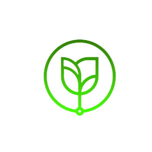 Green rose flower icon transparent cover image.