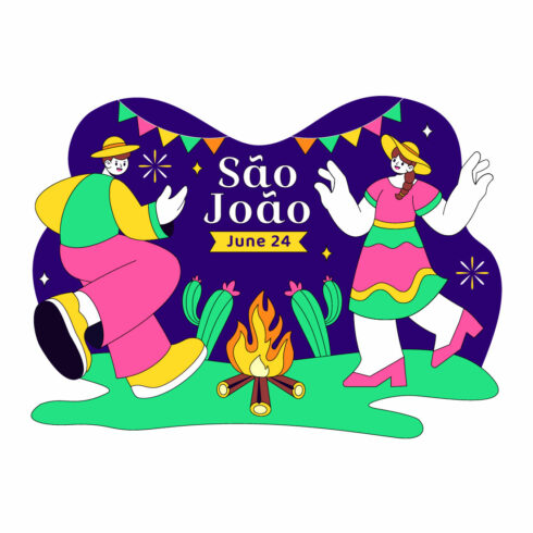 10 Sao Joao Festival Illustration cover image.