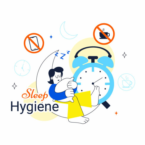 10 Sleep Hygiene Illustration cover image.