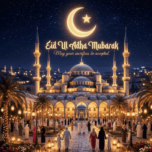 Eid Mubarak T-Shirt cover image.