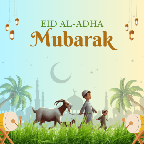 Eid-ul-Adha T-Shirt design cover image.