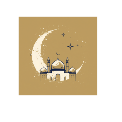 Islamic Festival Shirt Design for Men & Women cover image.