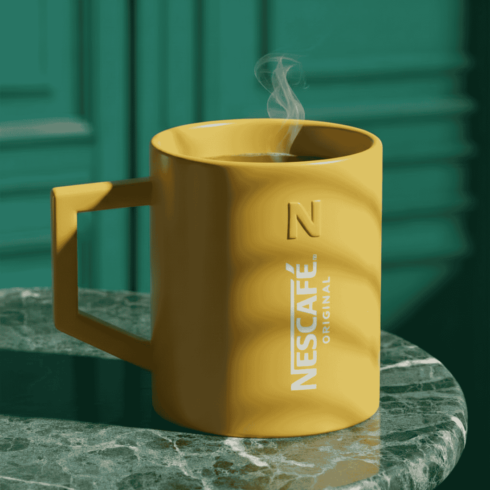 “Nescafé Original: Yellow & Green Coffee & Tea Mug Duo” cover image.