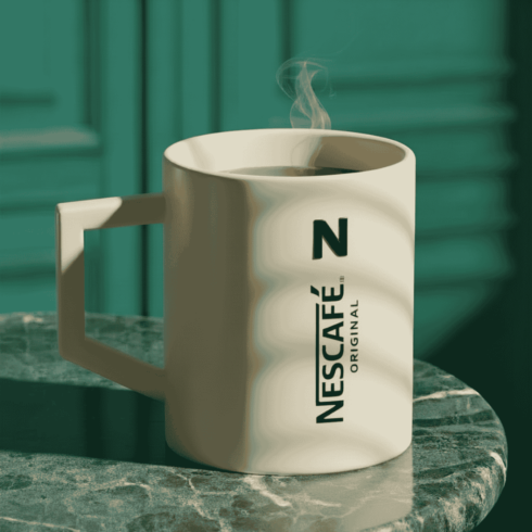 “Nescafé Coffee & Tea MUG Duo with Original Logo Design” cover image.