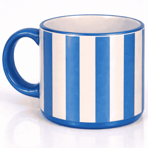 Striped Sophistication: Cream Coffee Mug Duo Mockup” cover image.