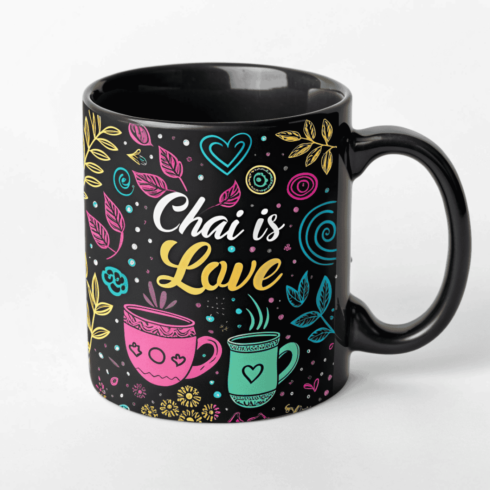 “Chai is Love, But First Coffee Mug Duo – Colorful & Cozy Edition” cover image.