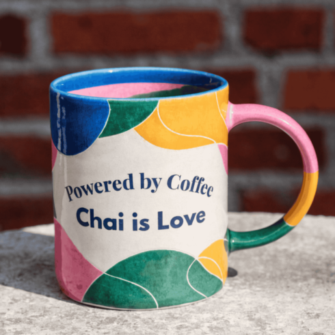 “Color Splash Coffee & Chai Mug Set – Bold & Playful Pair” cover image.