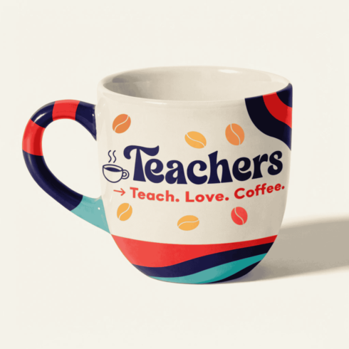 “Perfect Teacher Gift Mug Set – Teach Love Coffee | Colorful Duo” cover image.