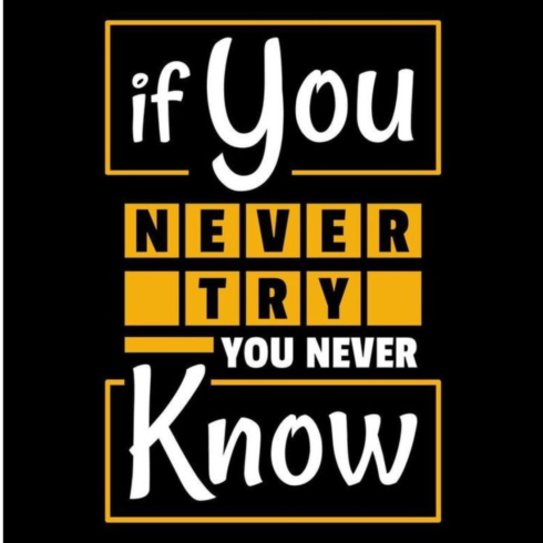 If You Never Try You Never Know cover image.