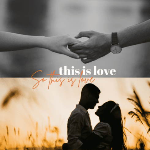 This is Love – Elegant Romantic Wedding Design Template cover image.