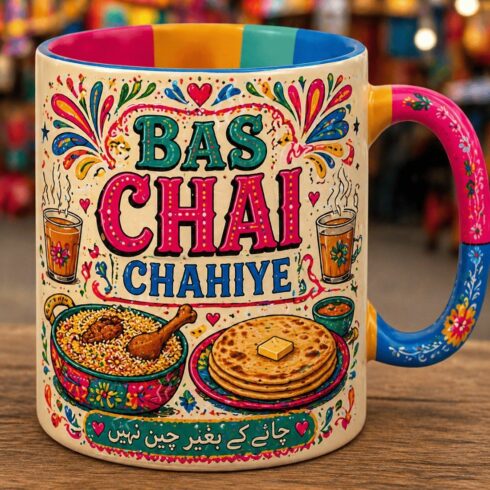 “Multicolor Chai Dream: A Mug Pair for Every Sip” cover image.