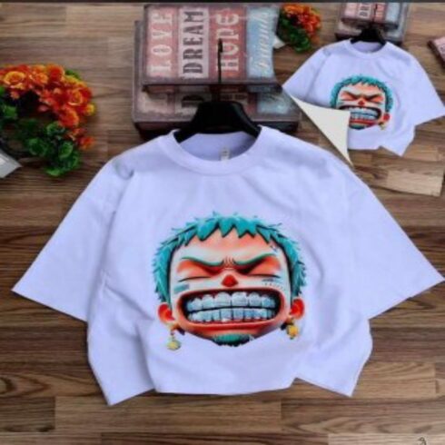 Bold Cartoon Character Graphic Shirt cover image.