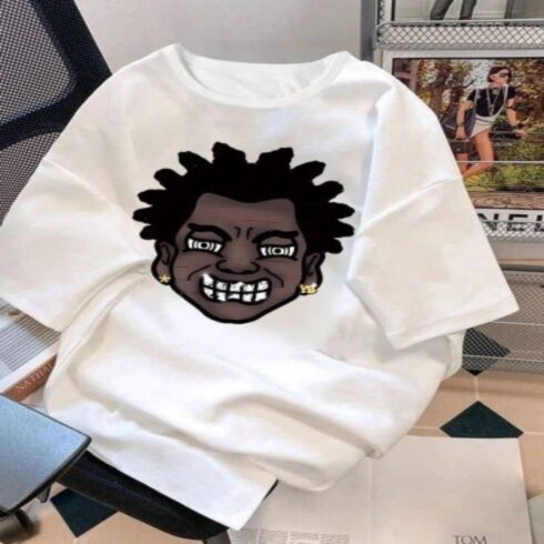 Cartoon Face Graphic Tee cover image.