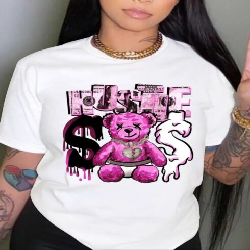 Hustle Money Teddy Tee cover image.