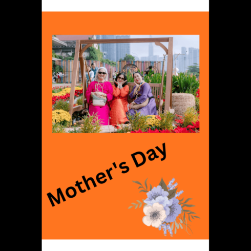 Mother’s Day Floral Greeting Card Design – Elegant Social Media Post Template cover image.