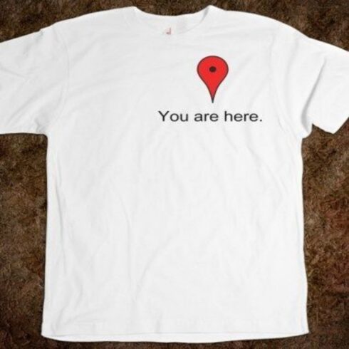 "Current Location" t shirt cover image.