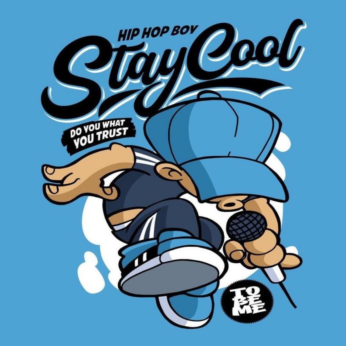 Hip Hop Boy Stay Cool Graphic Tee | Retro Rap Dancer T-Shirt for Teens ...