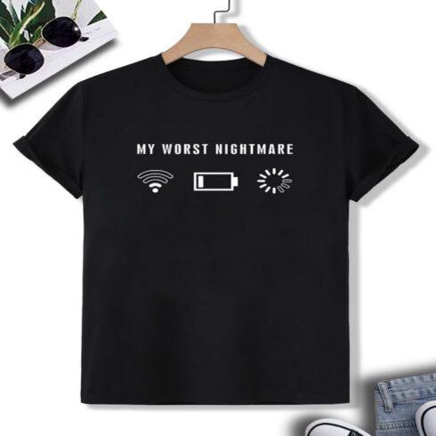 "Three Dot Nightmare" t shirt cover image.