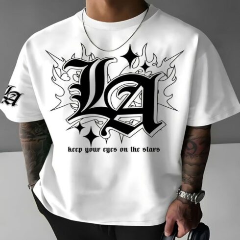 Keep Your Eyes On The Stars Tee cover image.