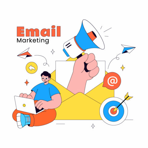 10 Email Marketing Illustration cover image.