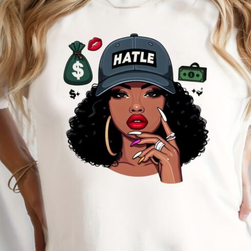 Boss Girl Hustle Graphic T-Shirt cover image.