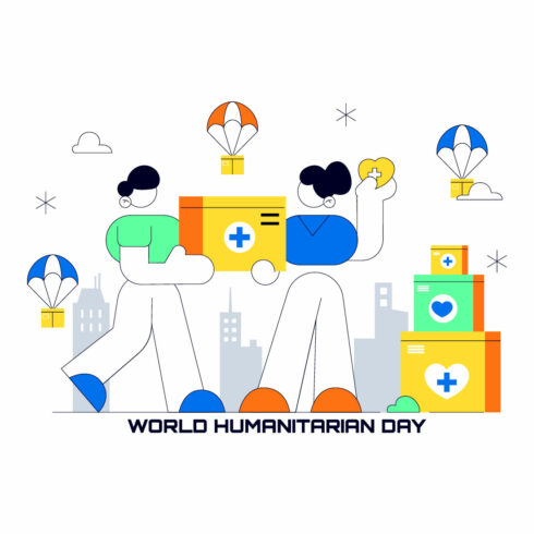 10 World Humanitarian Day Illustration cover image.